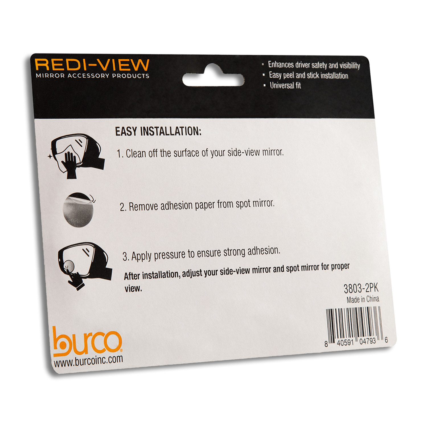 BURCO 3  REDI-SPOT MIRROR TWO-PACK